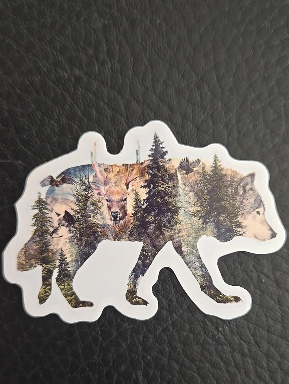 Wildlife Forest Animal Silhouette Sticker Multi-Color 1